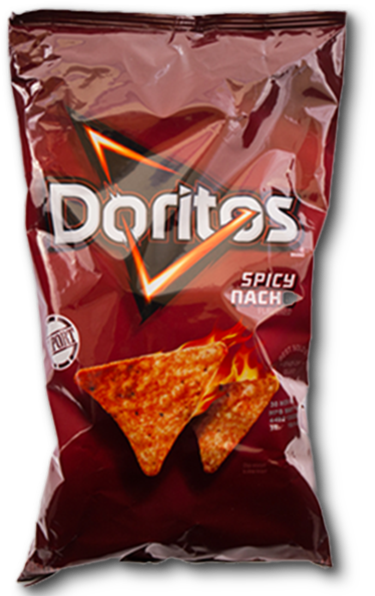 Doritos Tortilla Chips, Spicy Nacho Flavored - 1 Oz (600x600), Png Download