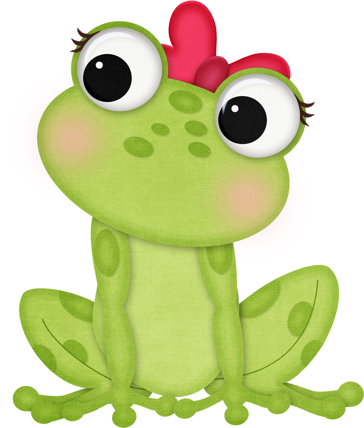 Peace Love Teaching September - Cartoon Girl Frog (1200x1500), Png Download