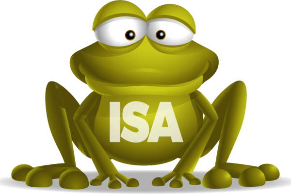 Isa Frog - Vector Graphics (600x400), Png Download