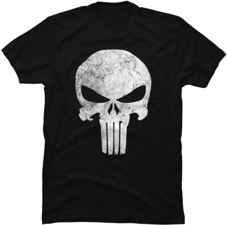 Punisher Skull Grunge - Knxwledge T Shirt (480x480), Png Download