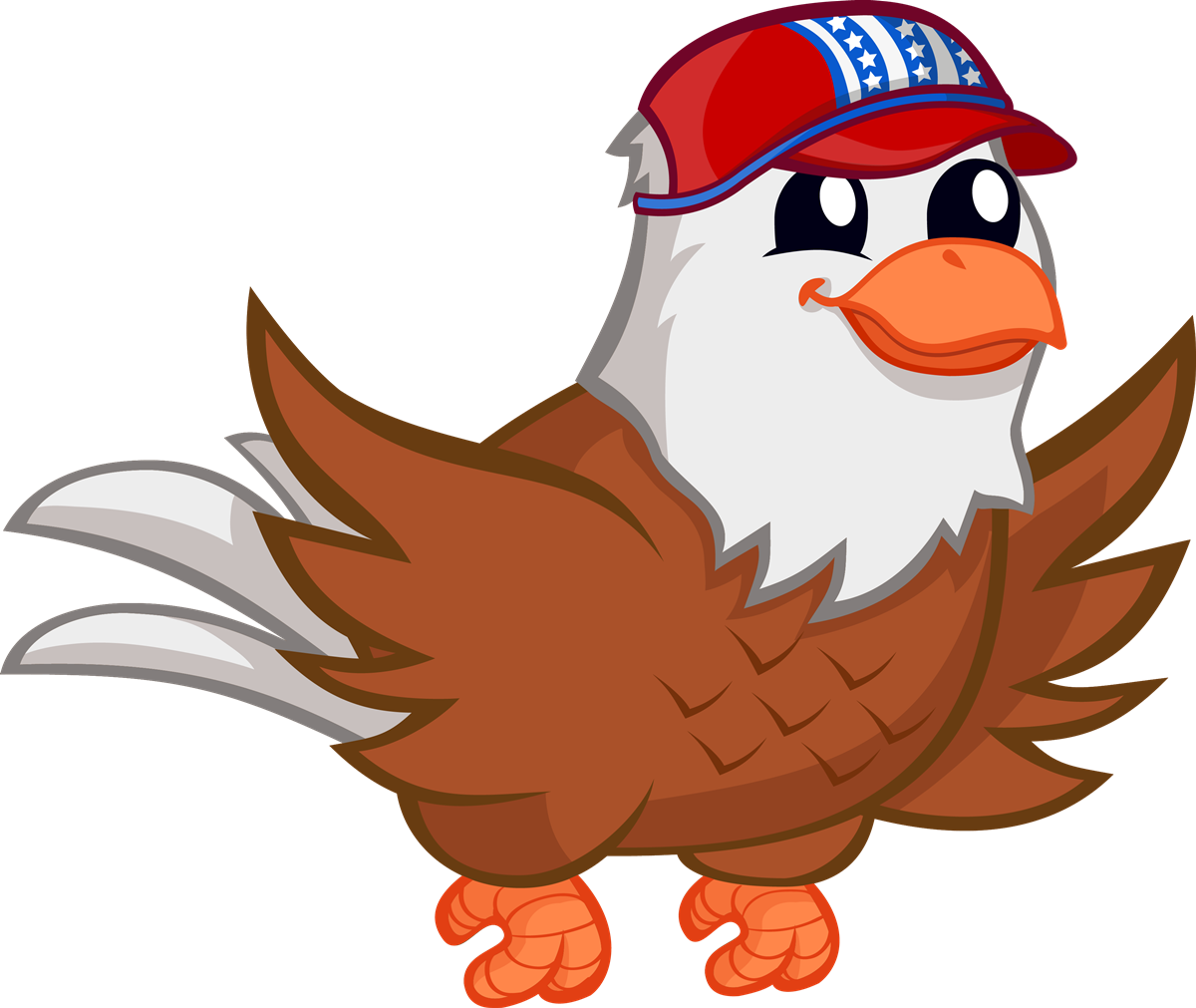 Cute Eagle Clipart 5 Free - Cute Eagle Clip Art (1200x1011), Png Download