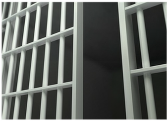 White Bar Jail Cell Perspective Unlocked Poster • Pixers® - Johnson County Jail In Indiana (400x400), Png Download