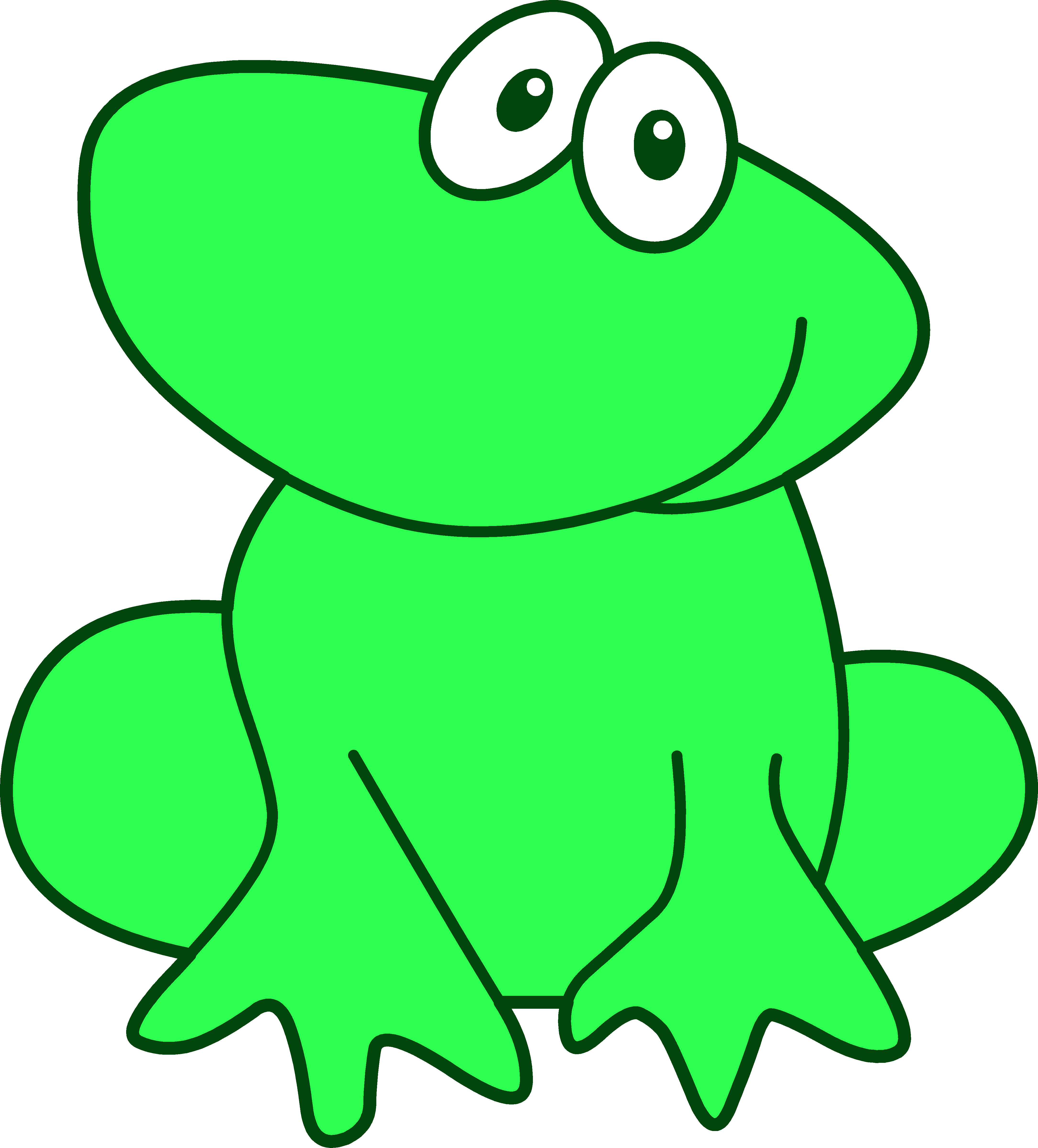 Green And Teal Clipart - Frog Sweet Clipart (4336x4797), Png Download