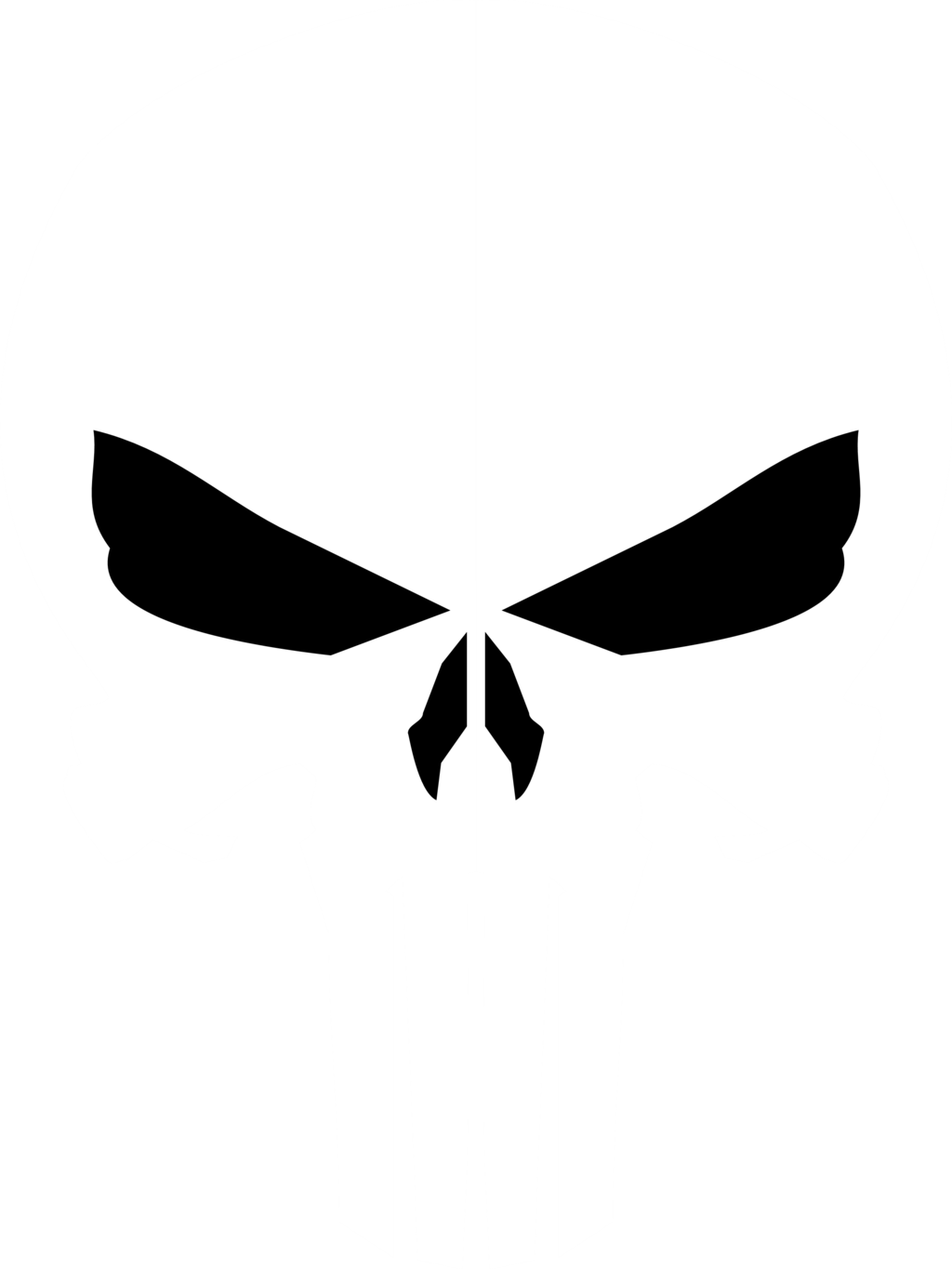 Svg Logo Punisher - Punisher Skull Png (1024x1365), Png Download