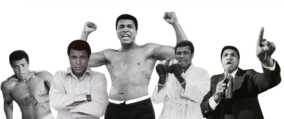 Muhammad Ali Refuses To Fight In Vietnam War - Muhammad Ali Joe Frazier Ii (1210x508), Png Download