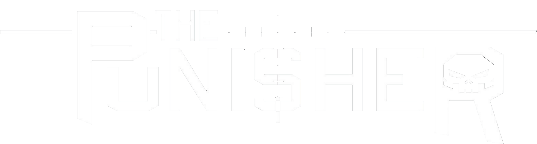 Svg Library Library The Punisher Logo Vector - Punisher M (1920x800), Png Download
