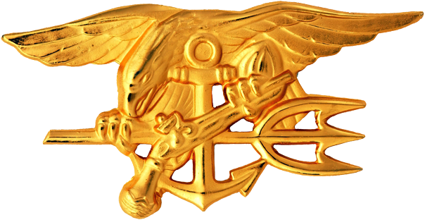 Us Navy Seals Insignia - Navy Seal Trident Png (604x312), Png Download