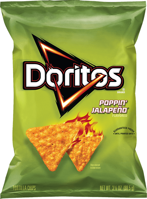 Doritos Poppin' Jalapeno® Flavored Tortilla Chips - Poppin Jalapeno Doritos (500x679), Png Download