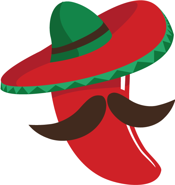 Vector Black And White Stock Gran Jalape O Restaurante - Jalapeño Mexicano Png (595x655), Png Download