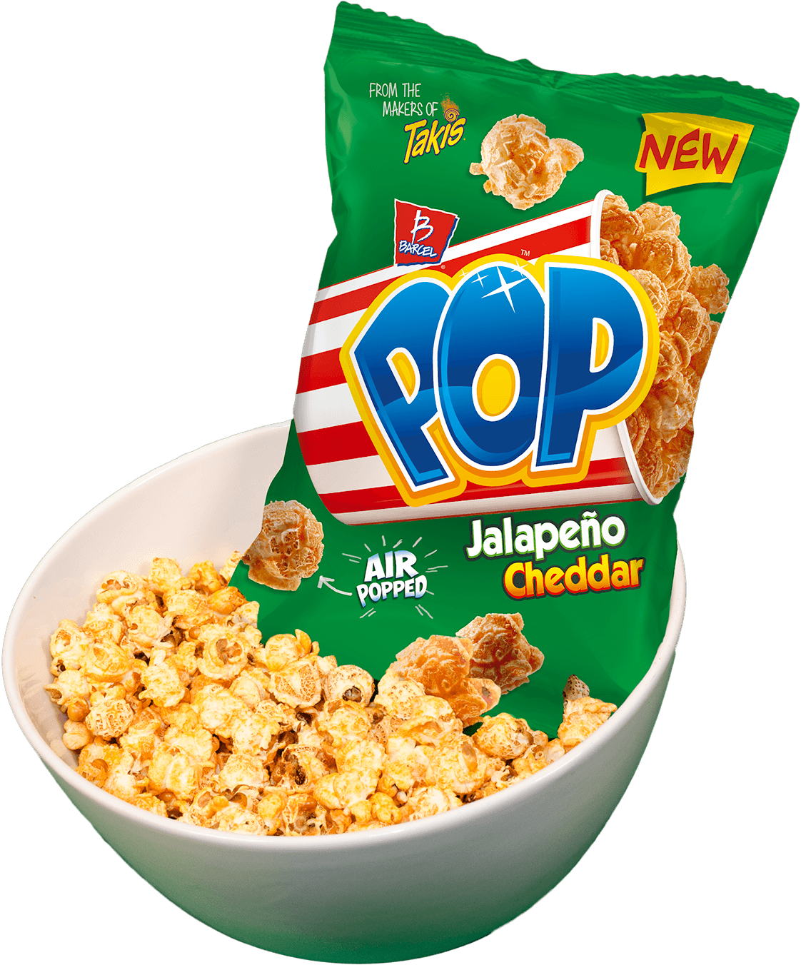 A Kick Of Jalapeño Flavor - Barcel Pop (1122x1352), Png Download