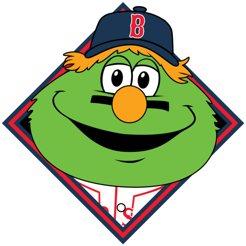 Baseball Clipart Red Sox - Red Sox Wally Cartoon (894x894), Png Download