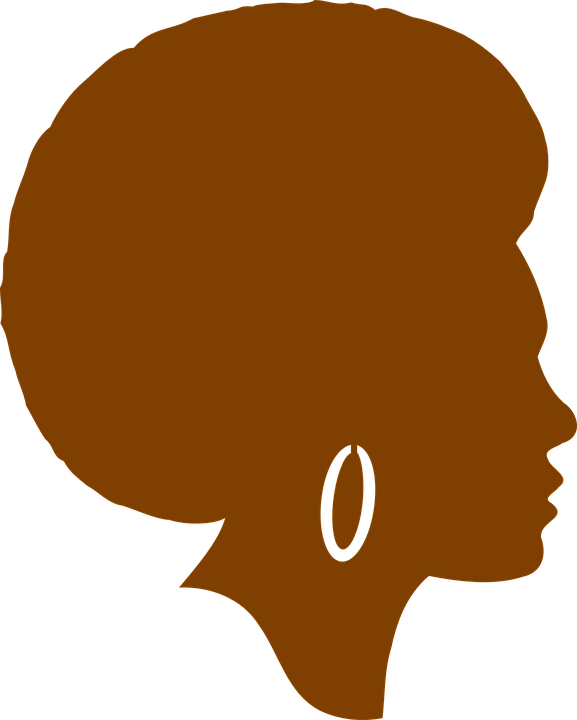 Afro-american, African, Black, Silhouette, Girl, Woman - Thank God It's Friday African American (577x720), Png Download