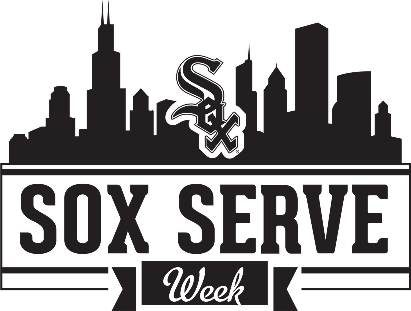 Sox Serve Week - Chicago White Sox (1900x1069), Png Download