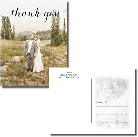 Thank You Card Two Sided - Photograph (580x580), Png Download