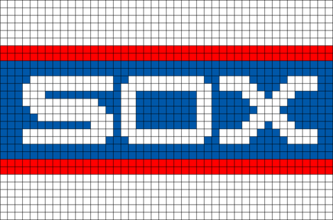 White Sox Logo Pixel Art (480x317), Png Download
