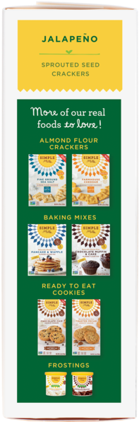 Simple Mills Black Pepper Almond Flour Crackers, 120g (600x600), Png Download