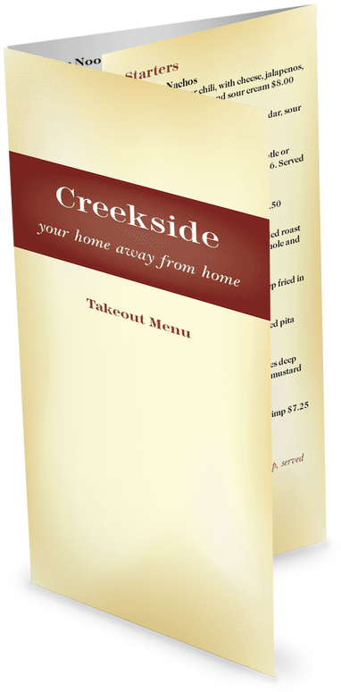 Family Restaurants Trifold - Book Cover (900x900), Png Download