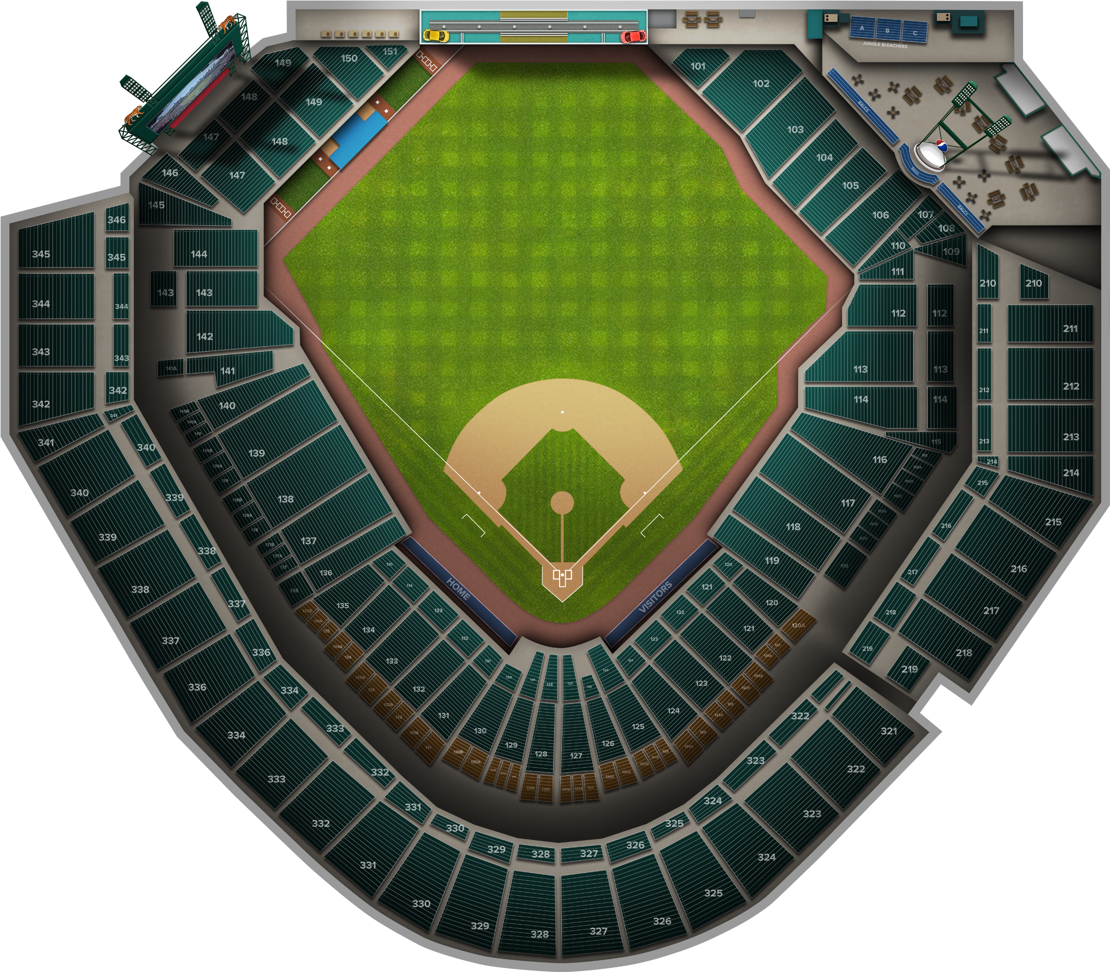 $86$86 - Comerica Park (2560x1936), Png Download