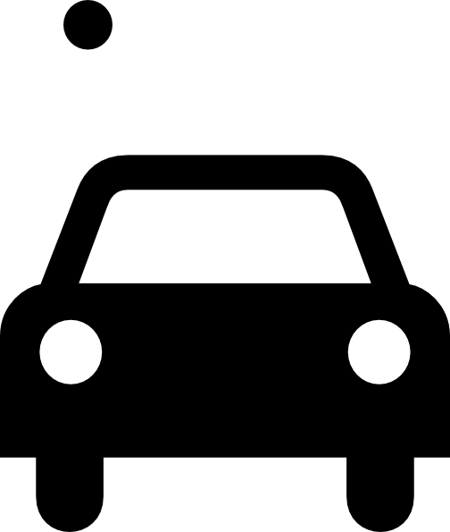 Key Clipart Vehicle - Car Clipart Black (504x595), Png Download