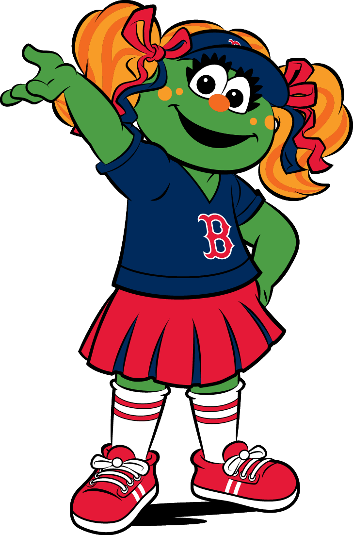 Learn Fun Facts And The Story Behind Tessie The Green - Red Sox Mascot Cartoon (728x1102), Png Download