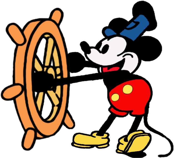 Steamboat Willie Hq Hd Repainted Mickey Mouse Patch - Original Mickey Mouse Comic (900x900), Png Download