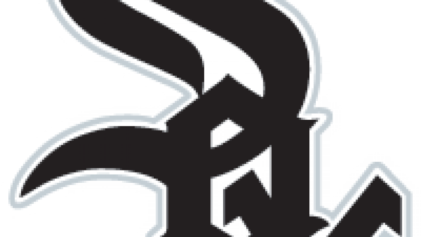Chicago White Sox Logo Black And White (860x485), Png Download