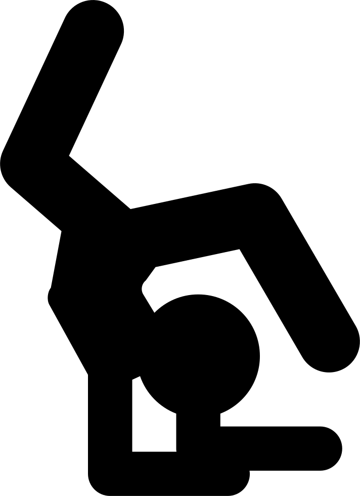 Artistic Gymnast Silhouette (712x980), Png Download