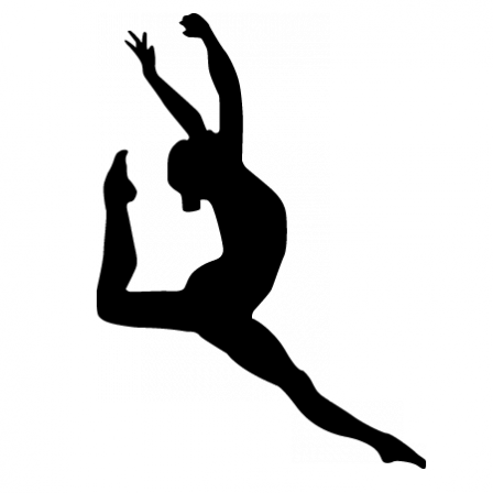 Cachat Elodie - Baton Twirling Silhouette (448x448), Png Download