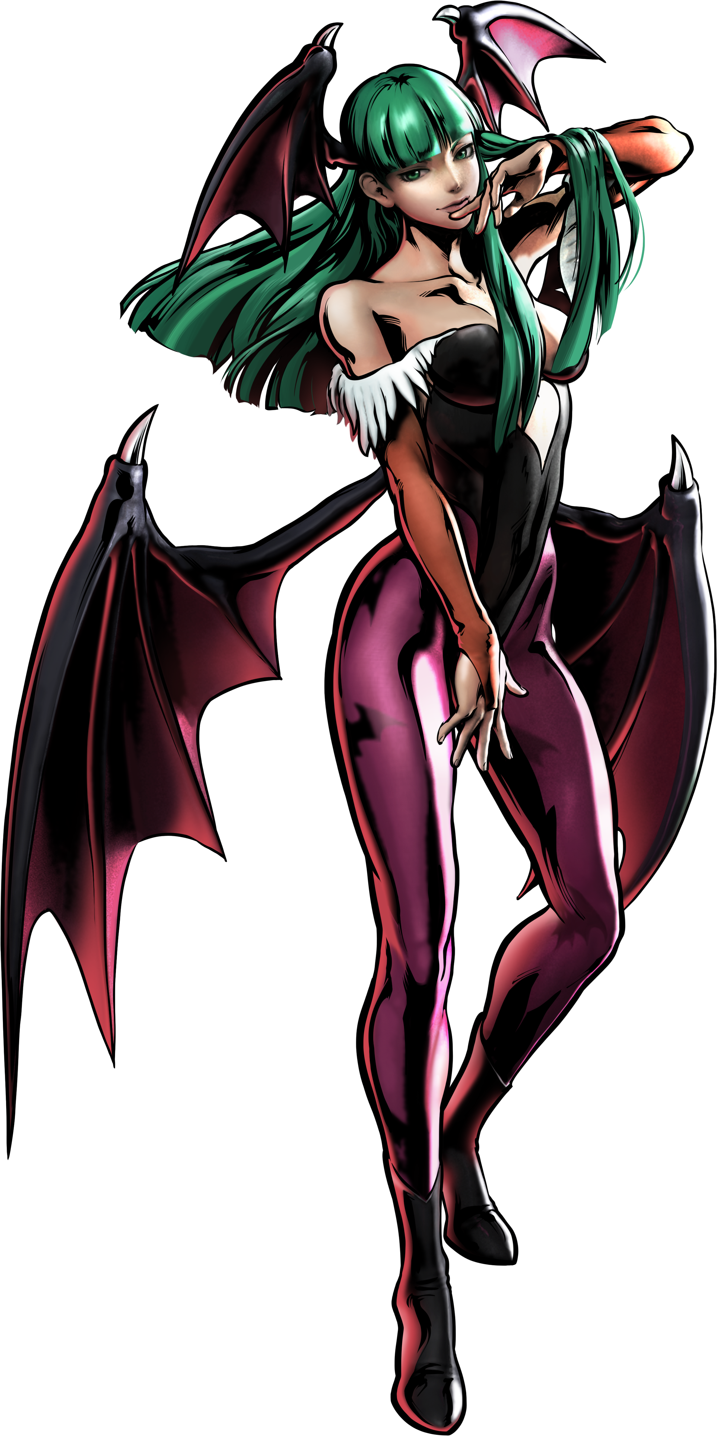 Morrigan Aensland, From Darkstalkers ~ Vampire Savior - Marvel Vs Capcom Girls (4135x5434), Png Download