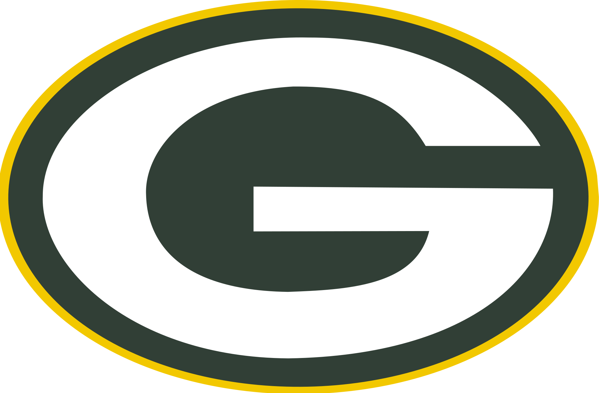 Packers - Green Bay Packers Logo .png (2000x1313), Png Download