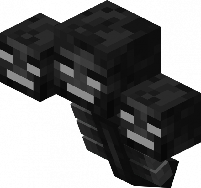 641px-wither - Wither Minecraft (641x600), Png Download