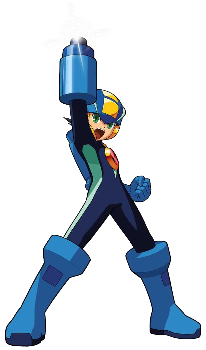 Buster Megaman Artwork - Mega Man Battle Network (705x1151), Png Download