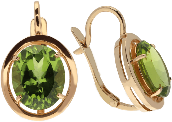 Happy Gems Earrings - Emerald (600x600), Png Download