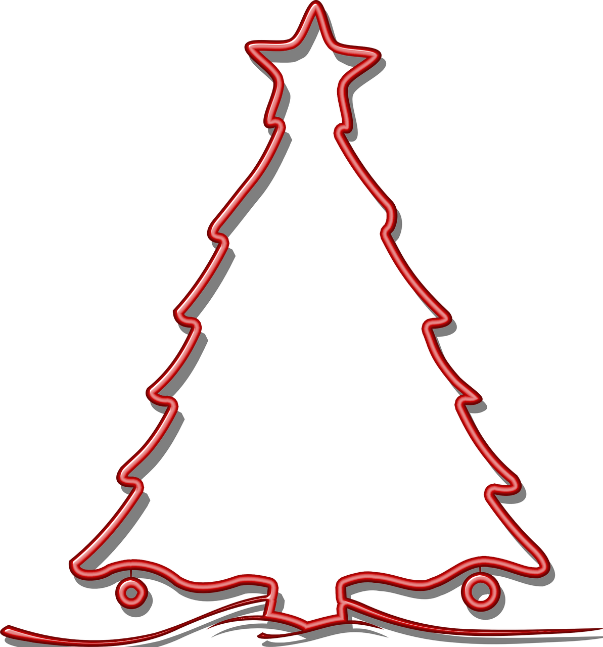Christmas Background, Picsart, Outline, Neon, Christmas - Arbol Navidad Rojo Png (1193x1280), Png Download