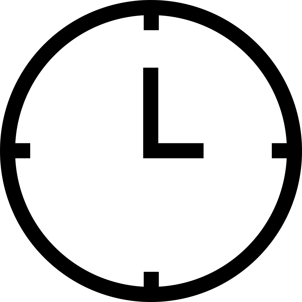 Png File Svg - Clock Icon (980x980), Png Download