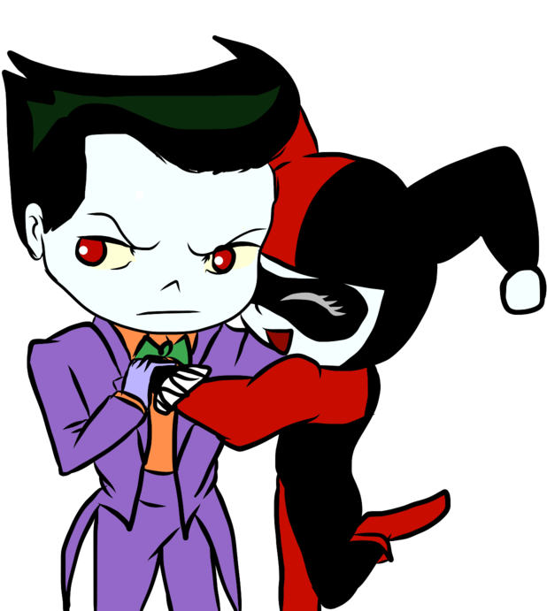 Download Harley Quinn Y Joker Chibi Harley And Joker Full Size Png Image Pngkit