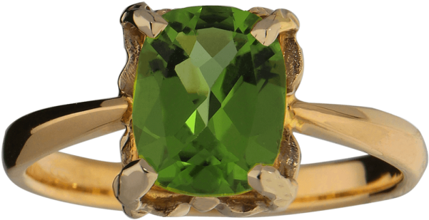 Happy Gems Pendant Rose Gold, Peridot, Cubic Zirconia - Gemstone (600x600), Png Download