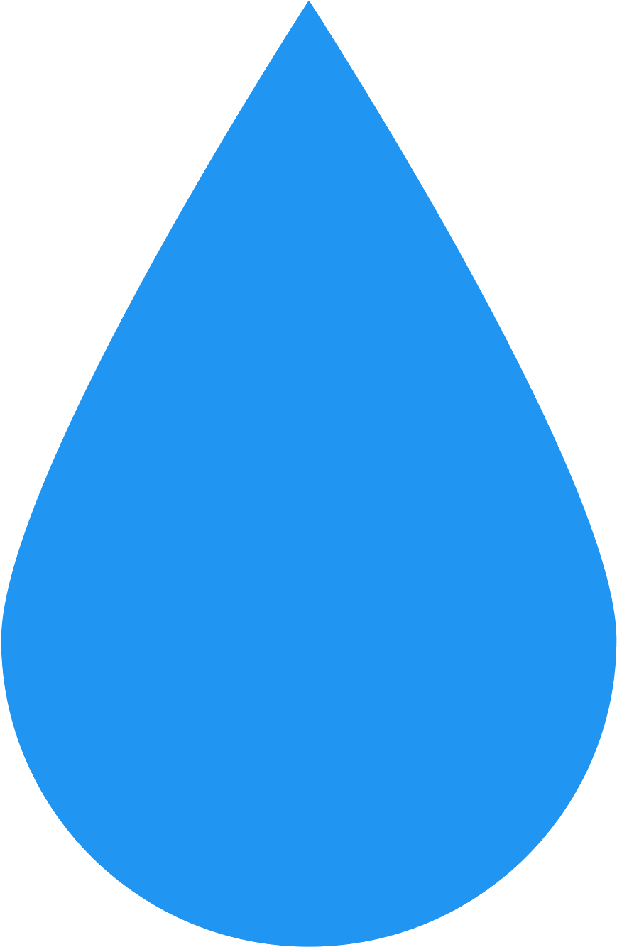 The Icon Is Shaped Simply Like A Tear Drop Falling - Drop Of Water Clipart (1600x1600), Png Download