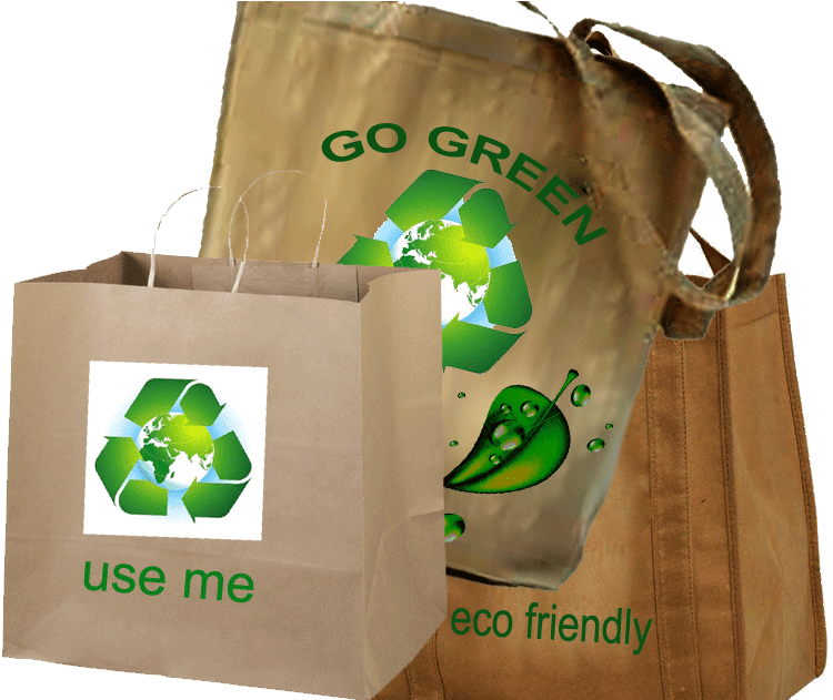 Eco Friendly Bags Png (1000x630), Png Download