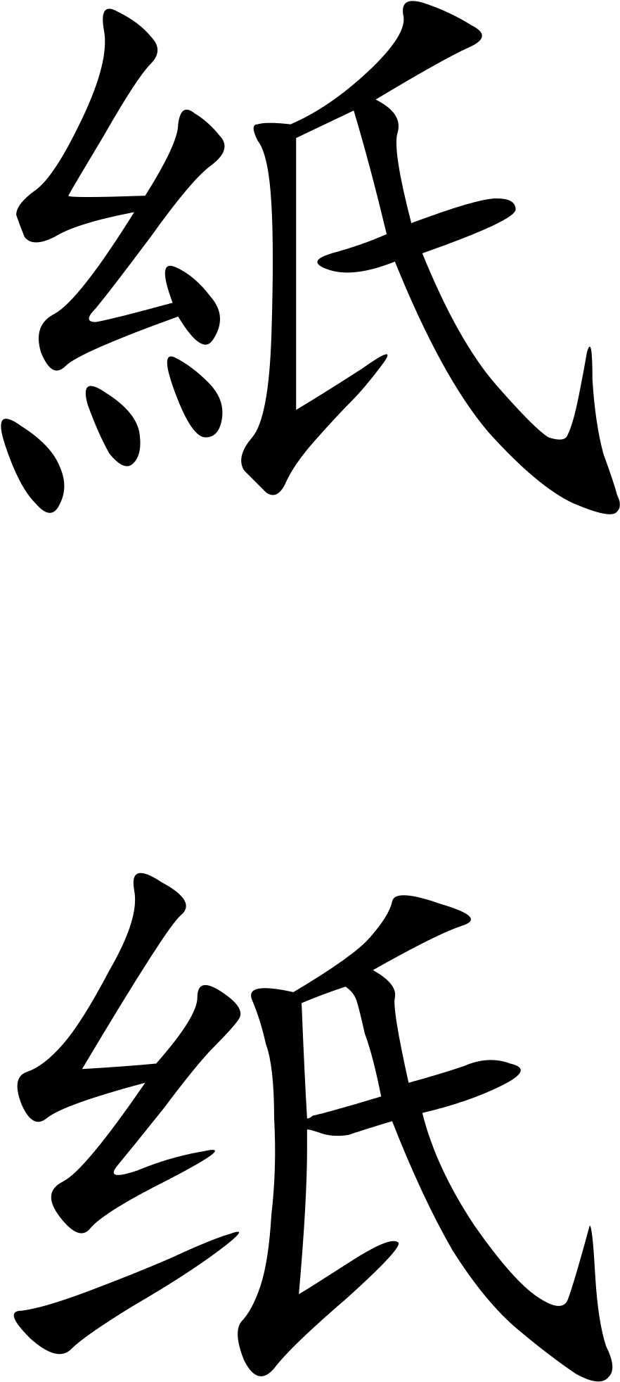 Picture Freeuse Library Chinese Characters At Getdrawings - Chinese Characters For Paper (1000x2078), Png Download