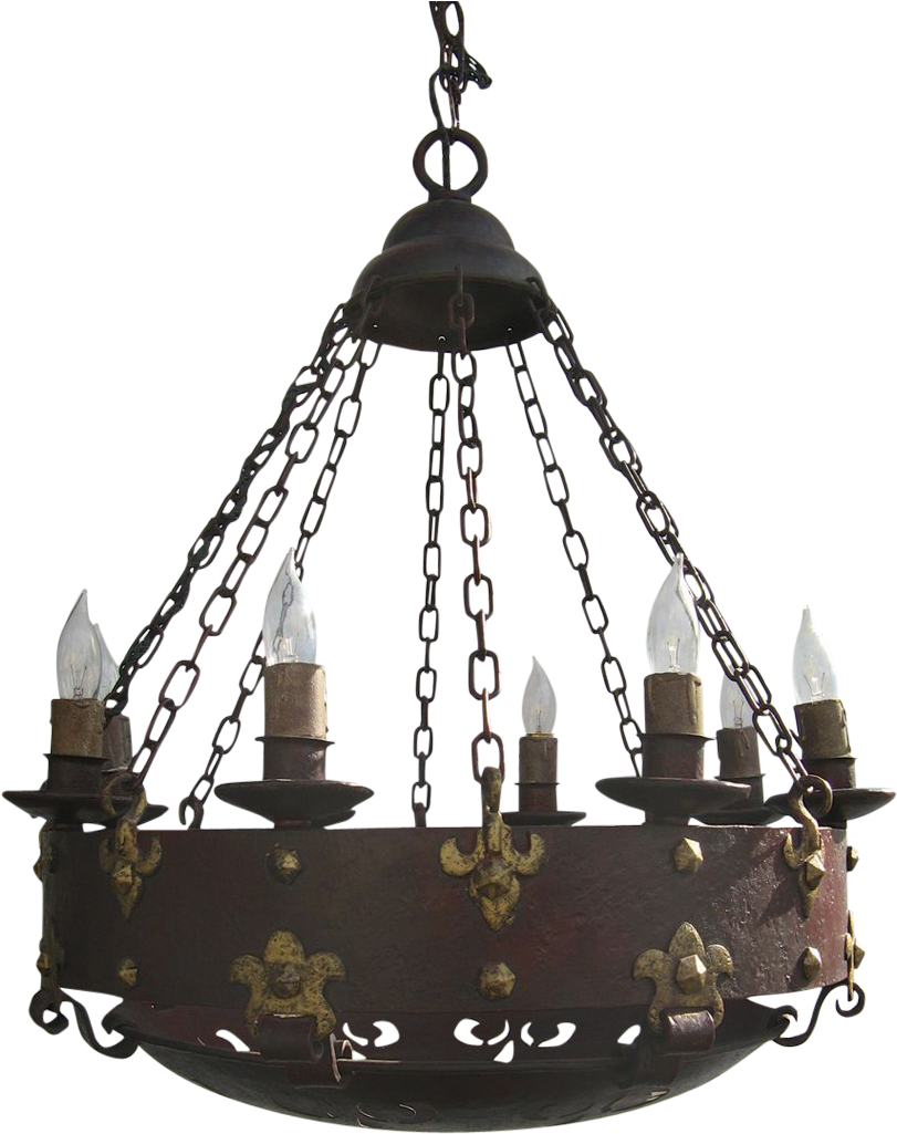Gothic Chandelier Png - Gothic Chandelier Png Transparent Background (1024x1024), Png Download