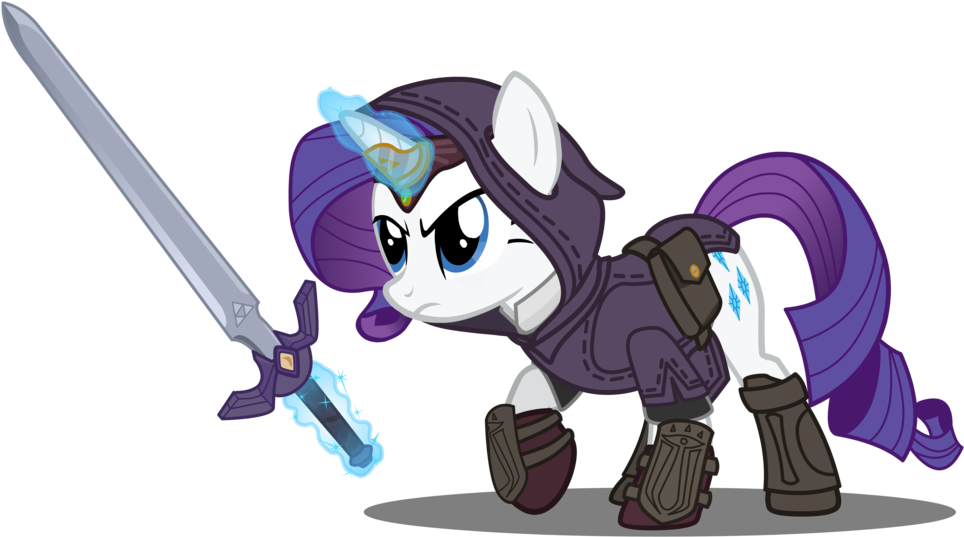 Post By Fsinfan On Aug 27, 2013 At - Rarity With A Sword (1024x640), Png Download