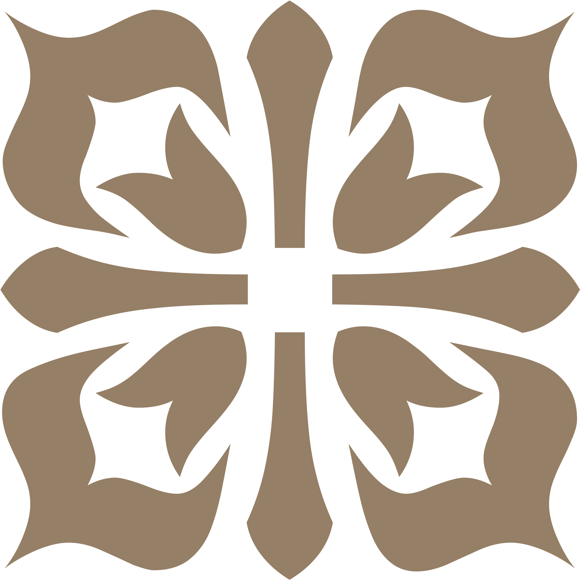 Open - Brown Ornament (2000x2000), Png Download