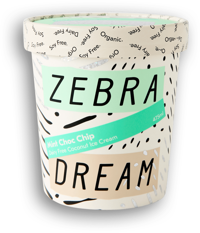 Mint Choc Chip - Zebra Dream (800x927), Png Download