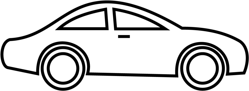 Pngs Car Photo - Black And White Car Clip Art (1000x625), Png Download