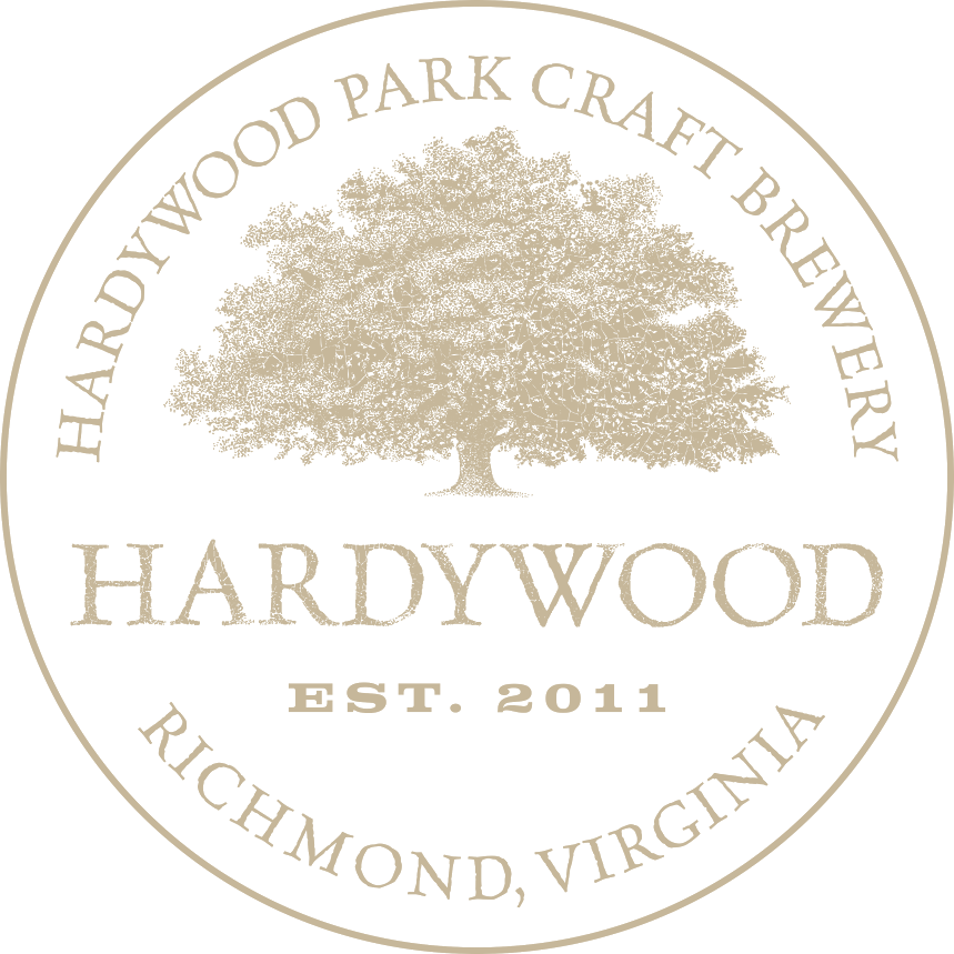 Hardywood Circle Logo Tan - Hardywood Park Craft Brewery (859x859), Png Download