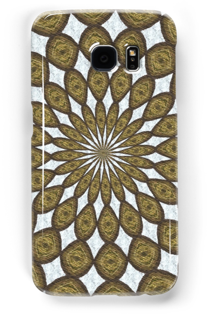 A Mandala Made Of Discs With A Woodgrain Texture On - Mandala (500x700), Png Download