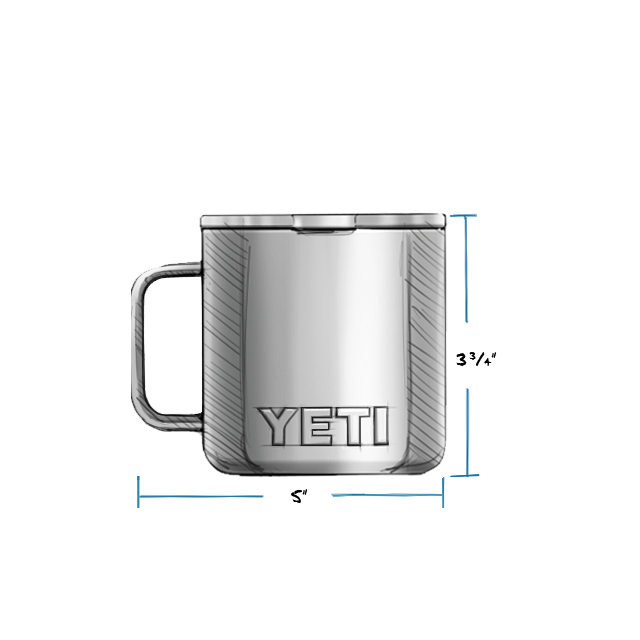 Yeti Rambler 14oz Mug In At Massey's Outfitters - Yeti 14 Oz Rambler Mug (640x640), Png Download