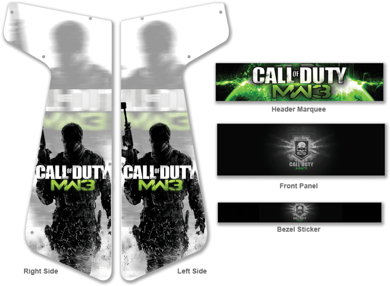 Custom Call Of Duty Modern Warfare 3 For Xtension Arcade - Call Of Duty 8 Modern Warfare 3 Game Wii (800x579), Png Download