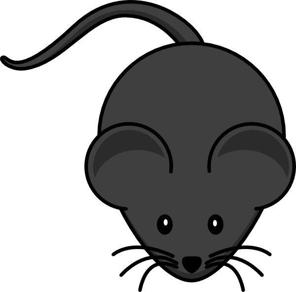 Black Mouse Svg Clip Arts 600 X 592 Px (600x592), Png Download